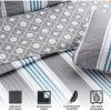 Full/Queen 3 Piece Coastal Starfish Sand Dollar Grey Blue White Quilt Set